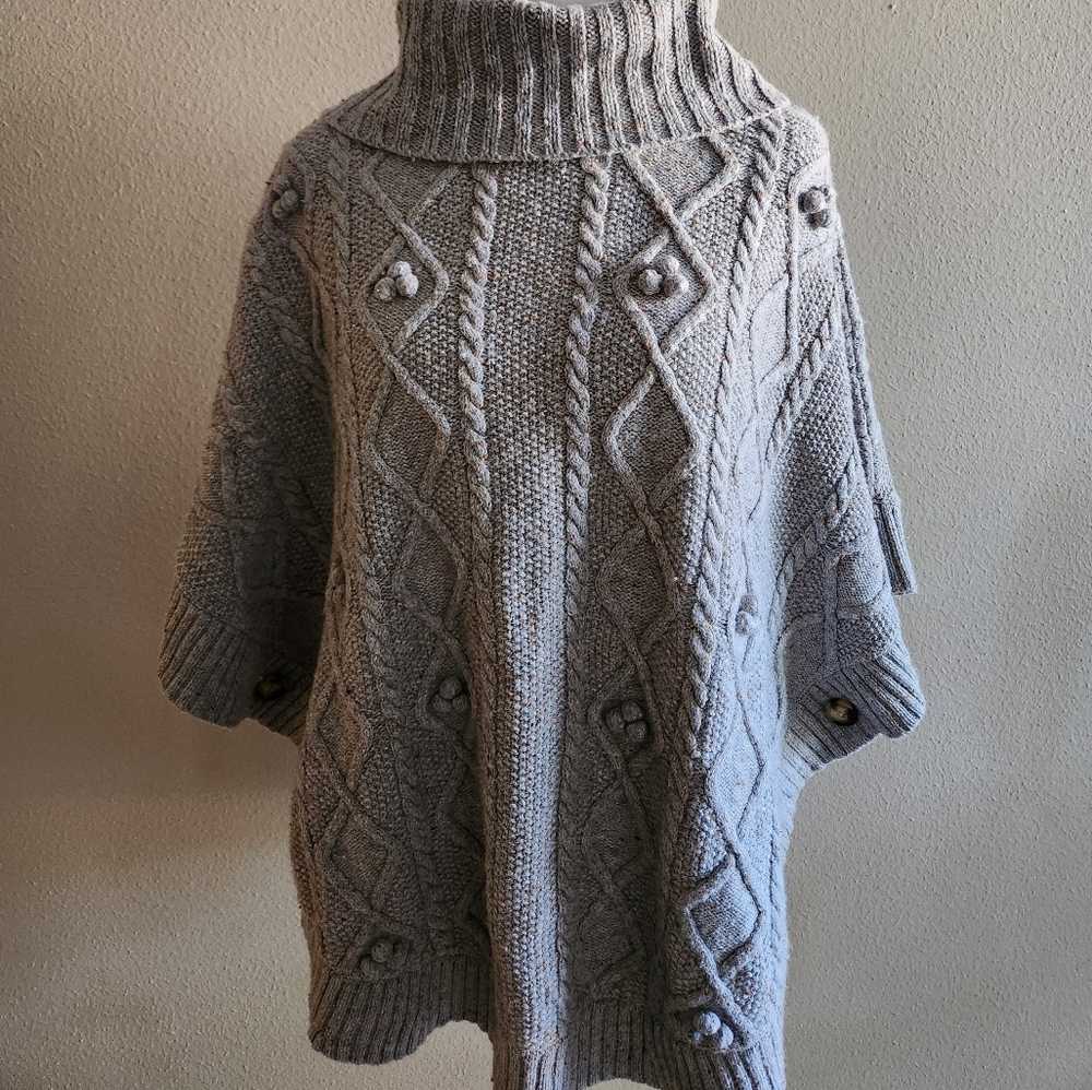 Talbots Wool & cotton poncho